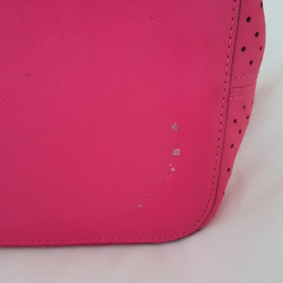 MICHAEL KORS PERFORATED NEON TOTE RARE - Picture 7 of 8
